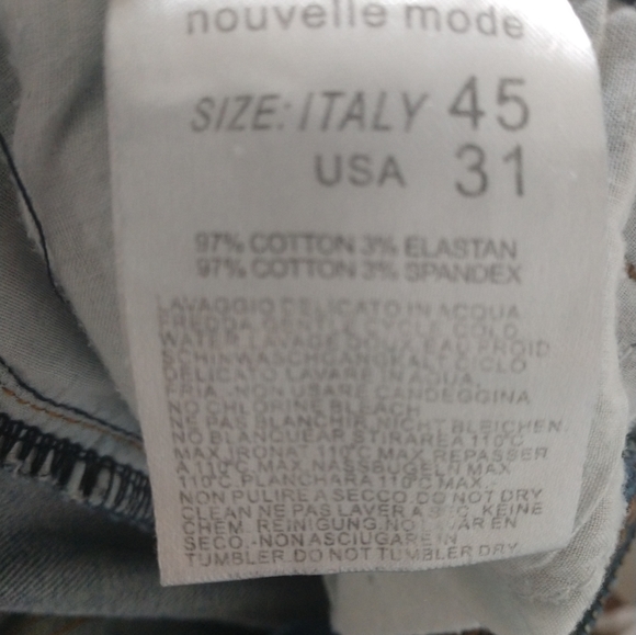 Women's size 31 Machine Nouvelle Mode jeans - Picture 3 of 3
